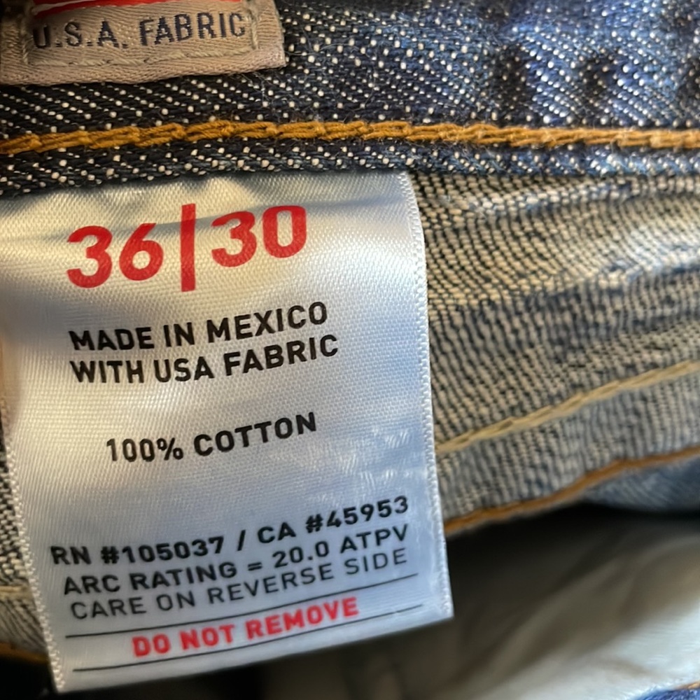 Ariat Cat2 Work M3 Loose Jeans Sz 36x30 - Picture 6 of 6